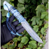 АТЛАНТ авторський ніж ручної роботи Павла Гончаренка, сталь - Damasteel, 58-59 HRC